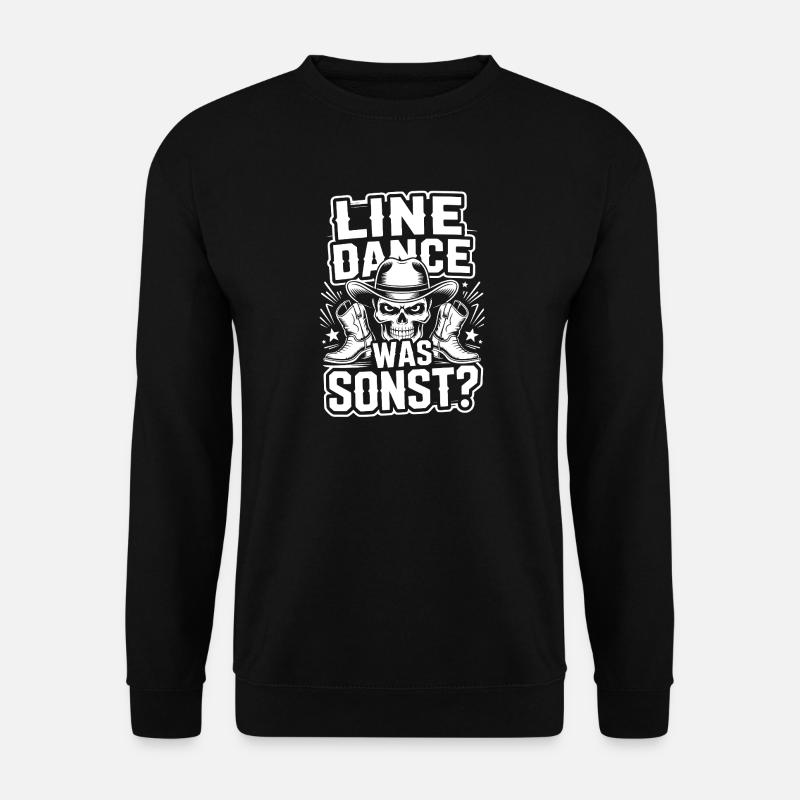 Line Dance What Else Skull - Unisex Sweatshirt - black