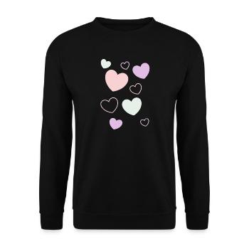 Cadeau pour la fête des mères : Idée de cadeau pour la fête des mères - Sweat-shirt Unisexe - noir - Devant - Alina (178cm) & Michal (187cm)