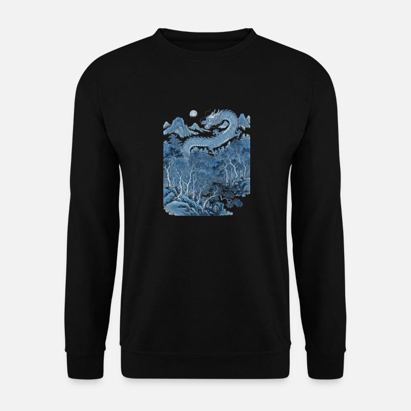 Chinesischer Drache  - Unisex Pullover - Schwarz