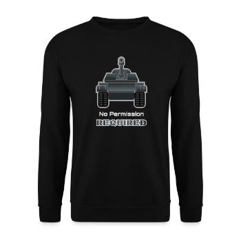 Panzerarmee – Military SymbolTee - Unisex Pullover - Schwarz - Vorne - Alina (178cm) & Michal (187cm)