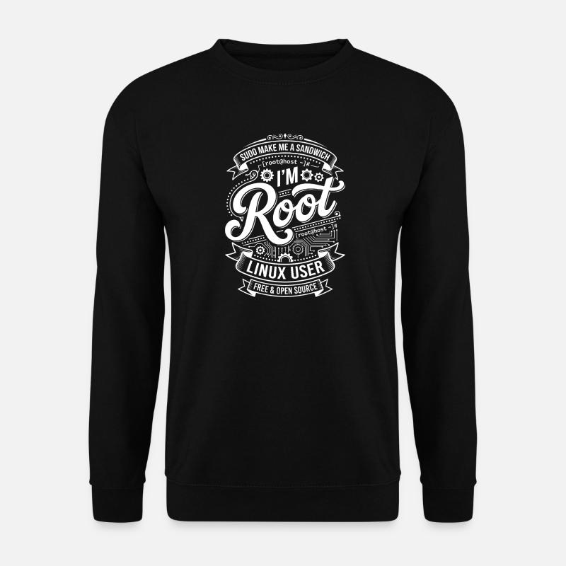 I'm Root – Linux User - Unisex Sweatshirt - black