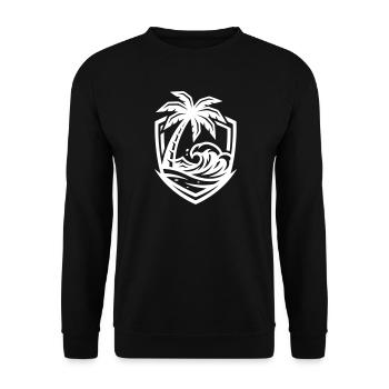 Mer de la plage des palmiers - Sweat-shirt Unisexe - noir - Devant - Alina (178cm) & Michal (187cm)