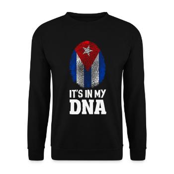 Cuba Pride & Home - Design du drapeau de Cuba - Sweat-shirt Unisexe - noir - Devant - Alina (178cm) & Michal (187cm)