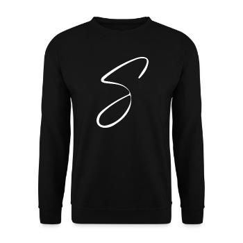 S - Unisex Pullover - Schwarz - Vorne - Alina (178cm) & Michal (187cm)