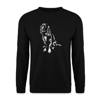 German Quail Dog « Édition Noire » - Sweat-shirt Unisexe - noir - Devant - Alina (178cm) & Michal (187cm)