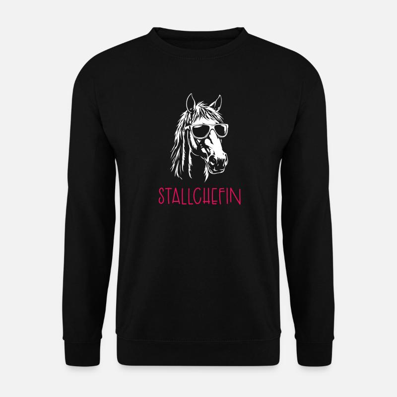 Stallchefin - Unisex Pullover - Schwarz