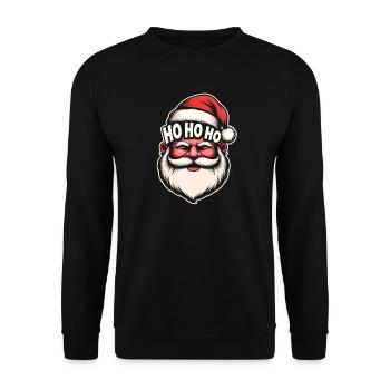 Noël HoHoHo - Sweat-shirt Unisexe - noir - Devant - Alina (178cm) & Michal (187cm)