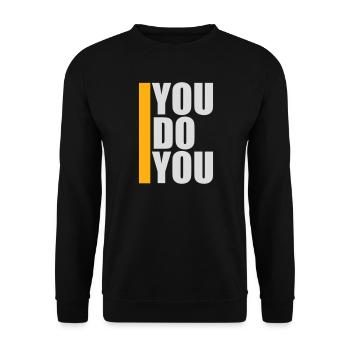 Tu fais ton drôle Confiance en toi Logo de la liberté - Sweat-shirt Unisexe - noir - Devant - Alina (178cm) & Michal (187cm)