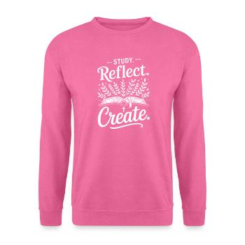 Study Reflect Create Book Botanicals - Unisex Sweatshirt - pink - Front