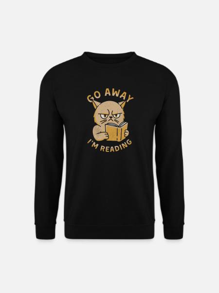 Geh weg, ich lese - Unisex Pullover - Schwarz