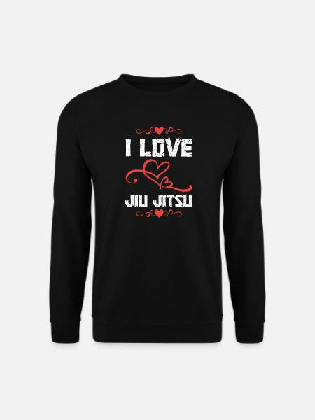 I Love Jiu Jitsu - Unisex Pullover - Schwarz
