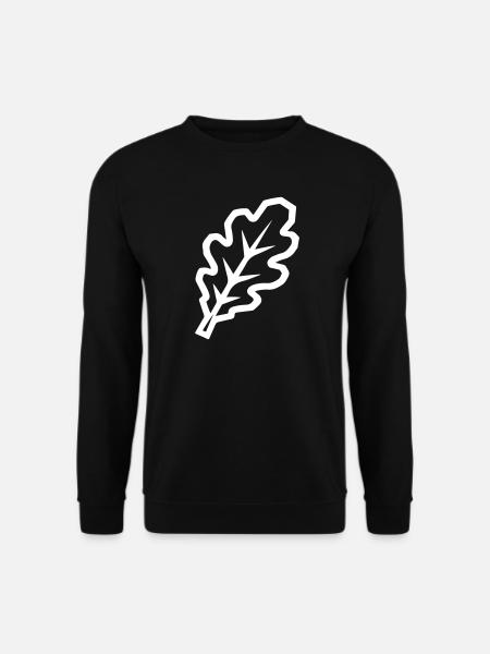 Eichenblatt Blatt Symbol - Unisex Pullover - Schwarz