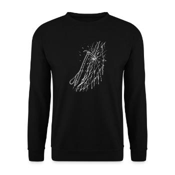 Eisklettern - Unisex Pullover - Schwarz - Vorne - Alina (178cm) & Michal (187cm)