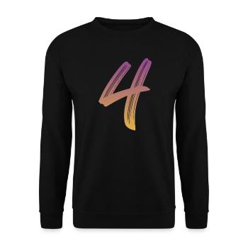 4 - Unisex Pullover - Schwarz - Vorne - Alina (178cm) & Michal (187cm)