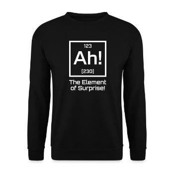 The Element Of Surprise Chemie Periodensystem - Unisex Pullover - Schwarz - Vorne - Alina (178cm) & Michal (187cm)