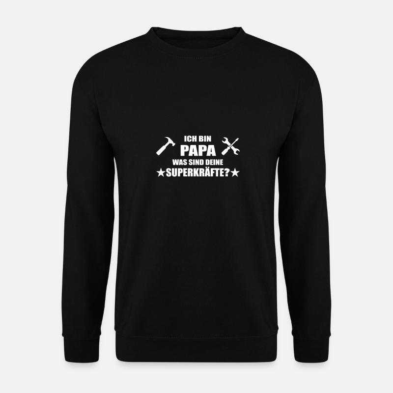 Papa - Unisex Pullover - Schwarz