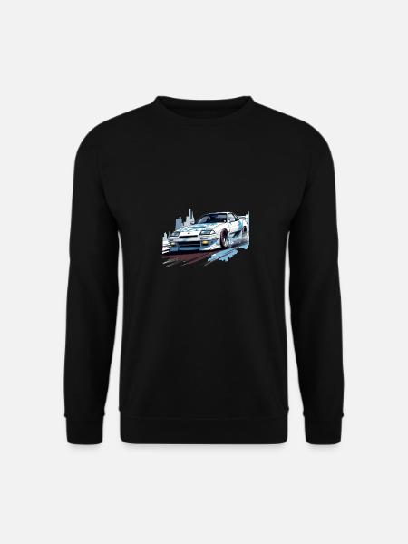 JDM Japan Motorsport Tuning Car 90s T-Shirt AI Gen - Unisex Sweatshirt - black