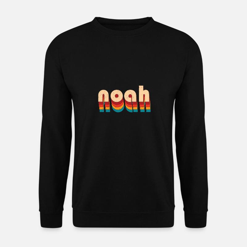 Retro Noah Name - Unisex Sweatshirt - black