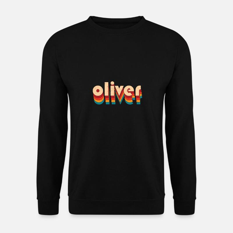 Retro Oliver Name - Unisex Sweatshirt - black