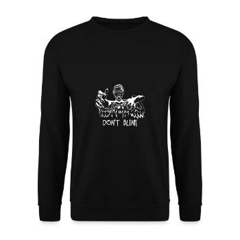 Don't Blink Horror Weeping Angels Blink - Unisex Sweatshirt - black - Front - Alina (178cm) & Michal (187cm)
