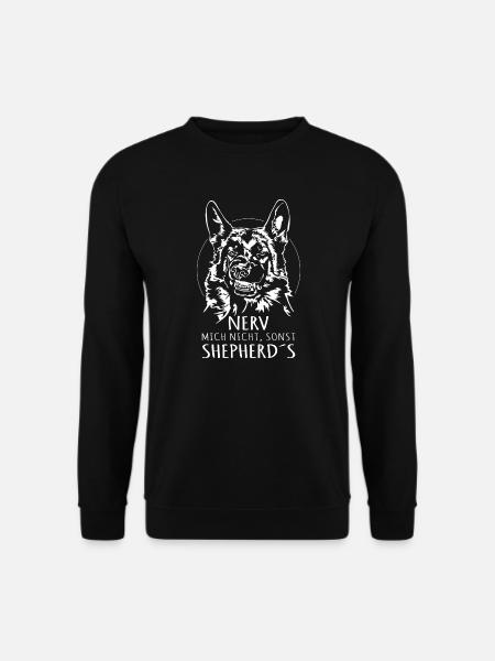 DEUTSCHER SCHÄFERHUND Nerv mich nicht Wilsigns - Unisex Pullover - Schwarz