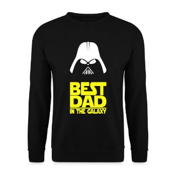 Best Dad In The Galaxy - Sweat-shirt Unisexe - noir - Devant - Alina (178cm) & Michal (187cm)