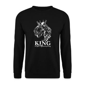 Kerry Blue Terrier Roi de tout ce qui concerne les chiens - Sweat-shirt Unisexe - noir - Devant - Alina (178cm) & Michal (187cm)