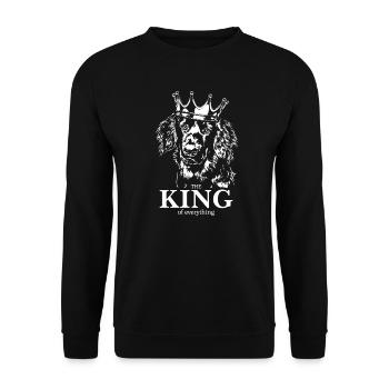 Hovawart Roi de tout Dog Wilsigns - Sweat-shirt Unisexe - noir - Devant - Alina (178cm) & Michal (187cm)
