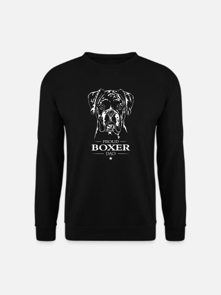 Boxer Dad Hund Hunde Hundesport Wilsigns - Unisex Pullover - Schwarz