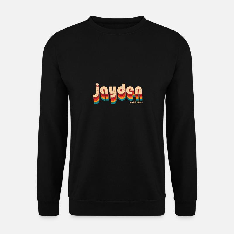 Retro Jayden Name - Unisex Sweatshirt - black