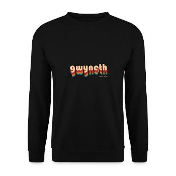 Retro Gwyneth Name - Unisex Sweatshirt - black - Front - Alina (178cm) & Michal (187cm)