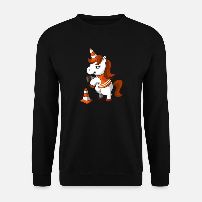 Einhorn Arbeit - Unisex Pullover - Schwarz