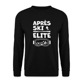 Apres Ski Elite - Apres Ski - Unisex Sweatshirt - black - Front - Alina (178cm) & Michal (187cm)