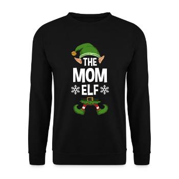 Group Matching Family Christmas Gift Elf - Unisex Pullover - Schwarz - Vorne - Alina (178cm) & Michal (187cm)