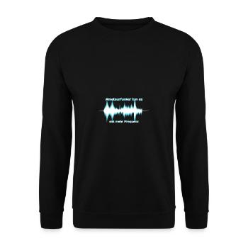 Amateur radio operators do it with more frequency - Unisex Sweatshirt - black - Front - Alina (178cm) & Michal (187cm)