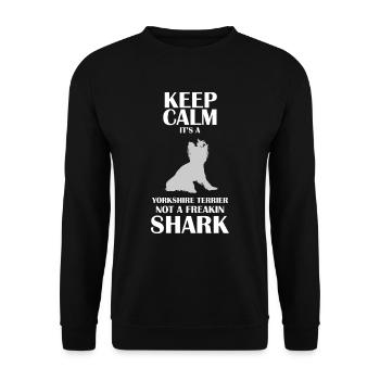 Yorkshire Terrier - Unisex Sweatshirt - black - Front - Alina (178cm) & Michal (187cm)