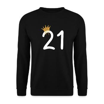 21 - Sweat-shirt Unisexe - noir - Devant - Alina (178cm) & Michal (187cm)
