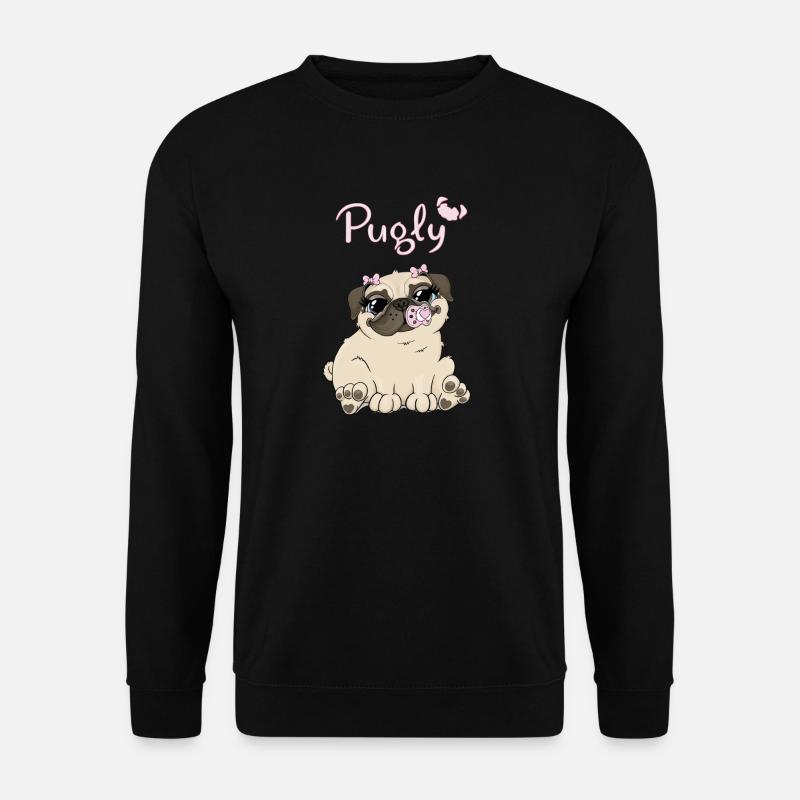 Bella the Pug - Unisex Sweatshirt - black