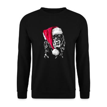 Bonnet de Noël GORDON SETTER Le cadeau de Wilsign - Sweat-shirt Unisexe - noir - Devant - Alina (178cm) & Michal (187cm)