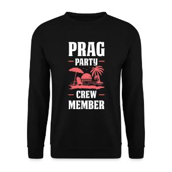 Prag Party Crew - Unisex Pullover - Schwarz - Vorne - Alina (178cm) & Michal (187cm)