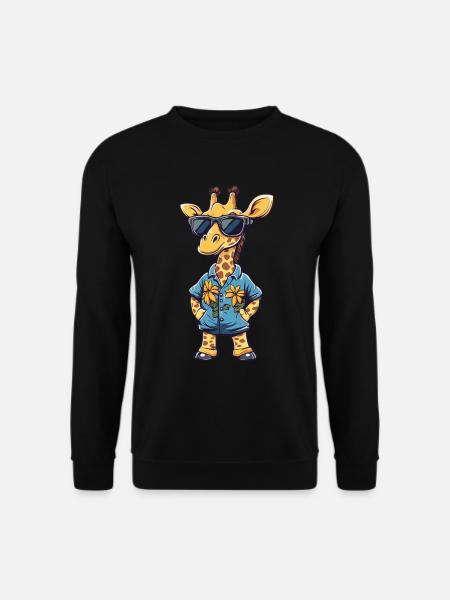 Girafe Été Drôle - Sweat-shirt Unisexe - noir