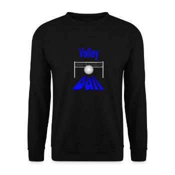 Volley-ball - Sweat-shirt Unisexe - noir - Devant - Alina (178cm) & Michal (187cm)