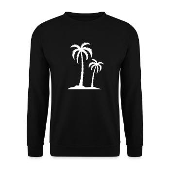 paume - Sweat-shirt Unisexe - noir - Devant - Alina (178cm) & Michal (187cm)