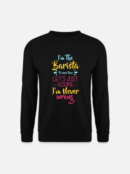 Espresso Coffeeshop Siebträger - Unisex Pullover - Schwarz
