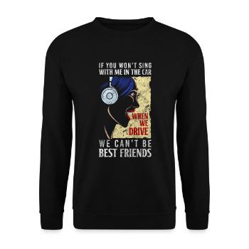 Singen Musiker Musikalisch Band - Unisex Pullover - Schwarz - Vorne - Alina (178cm) & Michal (187cm)