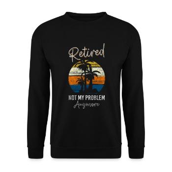 Problème? Drôles de dictons positifs - Sweat-shirt Unisexe - noir - Devant - Alina (178cm) & Michal (187cm)