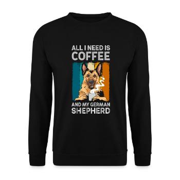 Dog, Police Dog, Pedigree Dog, Service Dog - Unisex Sweatshirt - black - Front - Alina (178cm) & Michal (187cm)