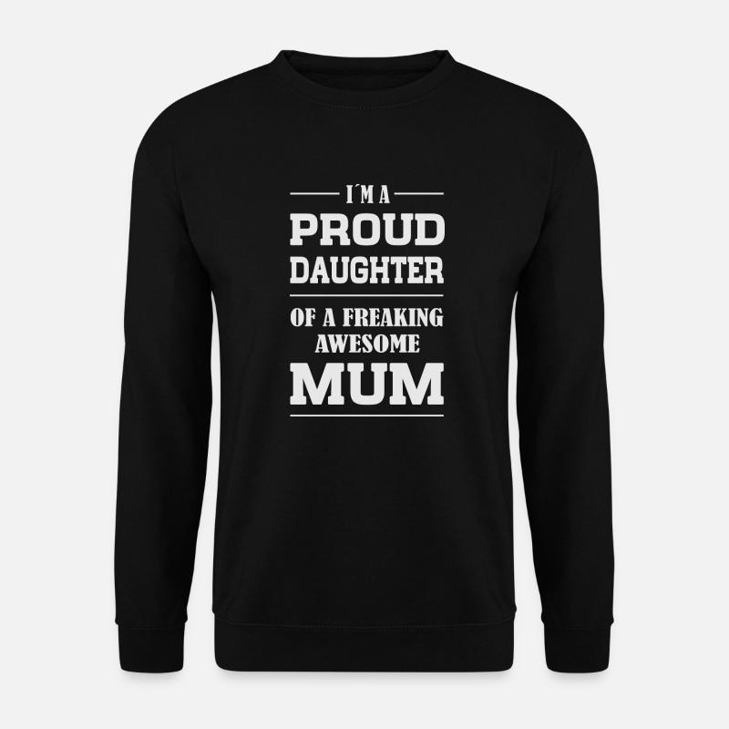 Proud Daughter grey - Unisex Sweatshirt - black