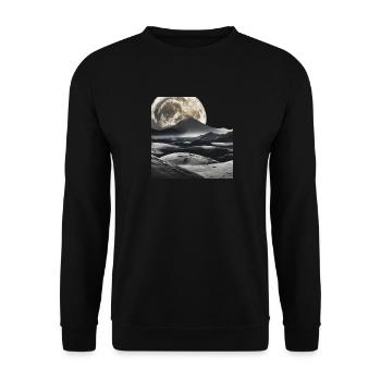 Lunar Magnificence: An Earthly Celebration - Unisex Sweatshirt - black - Front - Alina (178cm) & Michal (187cm)