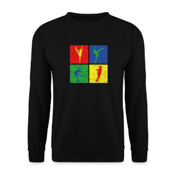 Eiskunstlauf - Unisex Pullover - Schwarz - Vorne - Alina (178cm) & Michal (187cm)